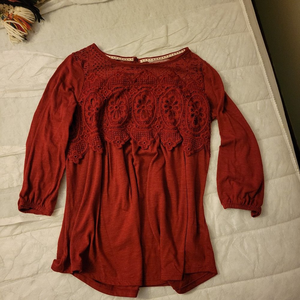 Womens 3/4 sleeve top